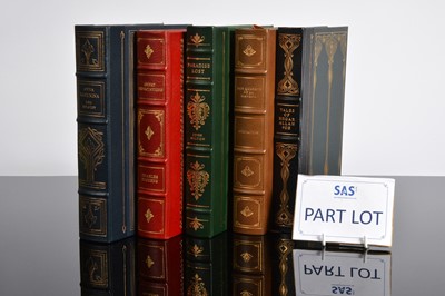Lot 445 - The franklin Library 1/4 bound books