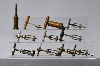 Lot 457 - Eleven mechanical corkscrews