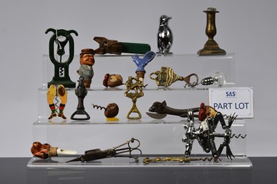 Lot 460 - A large collection of corkscrews and other items