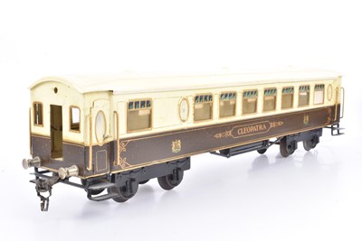 Lot 787 - An uncommon Gauge 1 Pullman Saloon 'Cleopatra' by Marklin