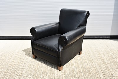 Lot 508 - A large Gentleman's leather armchair