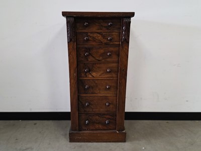 Lot 517 - A late Victorian Rosewood Wellington chest