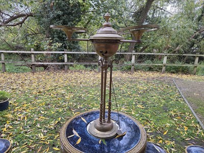 Lot 526 - 1920s Ormolu Gilt Brass Electrolier