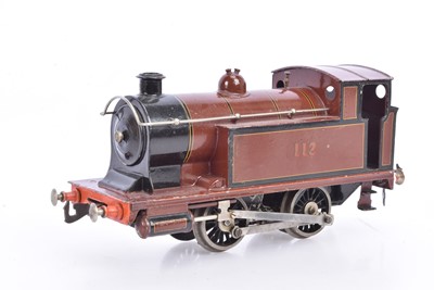 Lot 791 - A Bing (for B-L) Gauge 1 electric MR crimson '112' 0-4-0 Tank Locomotive