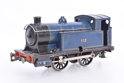 Lot 792 - A Bing (for B-L) Gauge 1 clockwork Caledonian Railway '112' 0-4-0 Tank Locomotive