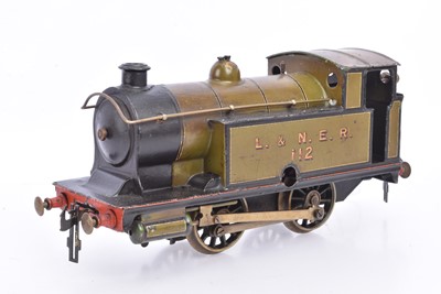 Lot 793 - A Bing (for B-L) Gauge 1 clockwork L&NER '112' 0-4-0 Tank Locomotive