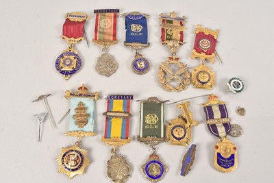 Lot 54 - A selection of Masonic/Buffalo Jewels/Medallions for Brother F G Turtle