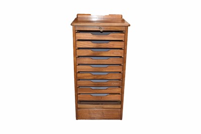 Lot 66 - An Abbess Tambour fronted Collector's Cabinet