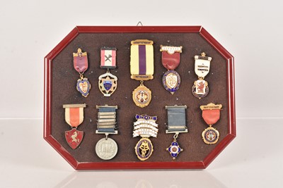 Lot 78 - A group of ten Masonic Medals