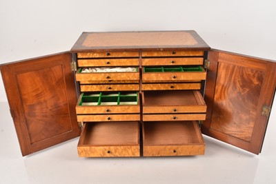 Lot 82 - A Burr Maple and Walnut Collector's Cabinet