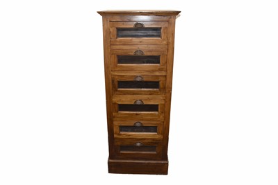 Lot 89 - An Oak Collector's Cabinet