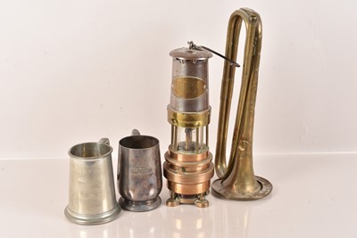 Lot 91 - A vintage Spiralarm Miners Lamp by Naylor of Wigan