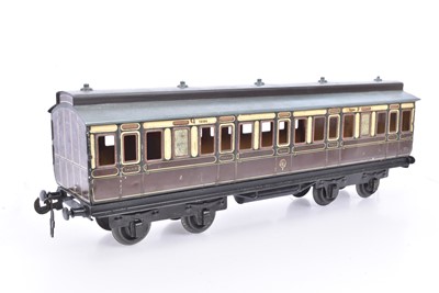 Lot 803 - A Carette (for B-L) Gauge 1 GWR Clerestory-roof 1st/3rd Coach