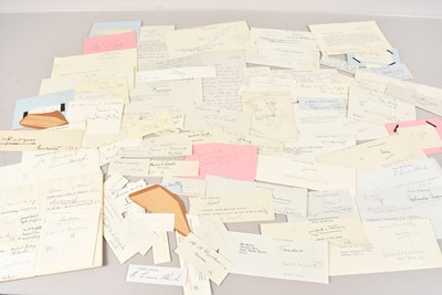 Lot 141 - A collection of 20th Century Signatures