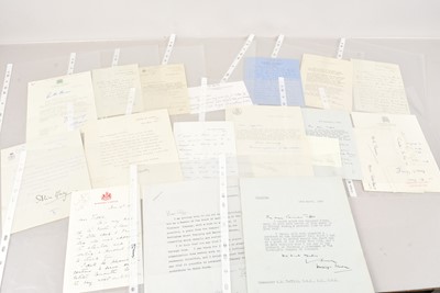 Lot 145 - An assortment od Military and Political Signed Ephemera