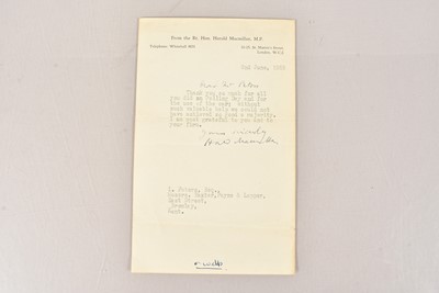 Lot 150 - Rt Hon Harold Macmillan (1894-1986)