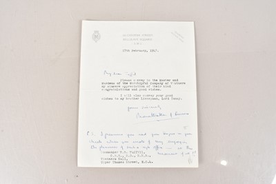 Lot 151 - Admiral of the Fleet Louis Francis Albert Victor Nicholas Mountbatten (1900-1979)