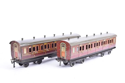 Lot 805 - Two Bing (for B-L) Gauge 1 up-dated Midland Railway Coaches