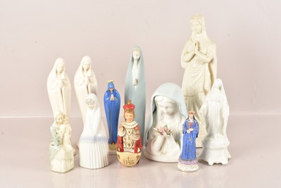 Lot 169 - An assortment of Religious ceramics