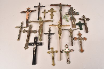Lot 180 - A selection of small Crucifixes