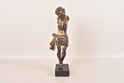 Lot 182 - A 19th Century carved wooden Corpus Christi