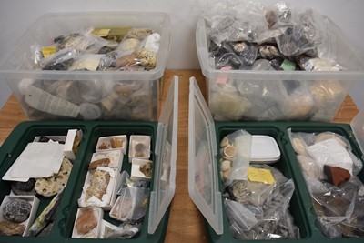 Lot 274 - An extensive collection of Fossils and Minerals