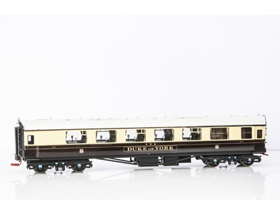 Lot 829 - A John Clegg Gauge 1 Bogie GWR Super Saloon Duke of York No 9114