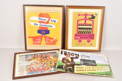 Lot 380 - Three original vintage London Transport Panel Posters