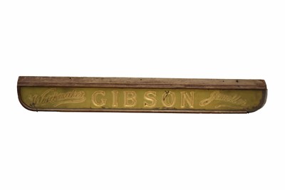 Lot 405 - Gibson Watchmaker and Jeweller Sign