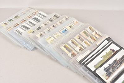 Lot 458 - Pre and Early Post-war Cigarette and Trade Card Railway/Train Themed Sets (48)