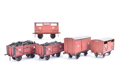 Lot 846 - Scratch built Gauge One Highland Railway and Caledonian Railway Goods Wagons (5)