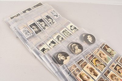 Lot 497 - Pre-war Cigarette and Trade Card Film and Stage Themed Sets (13)