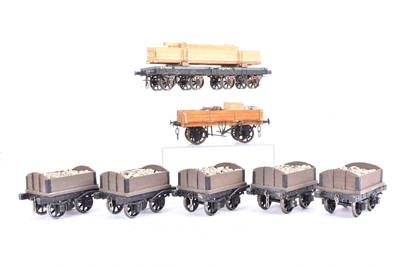 Lot 848 - Scratch/Kit Built Gauge One Goods Wagons