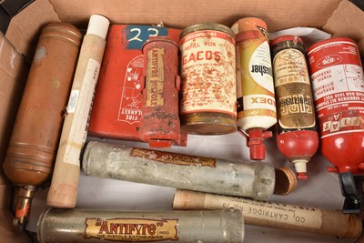 Lot 524 - A collection of Vintage Fire Extinguishers