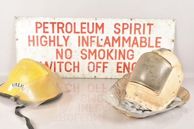 Lot 529 - Two Vintage Fire Helmets