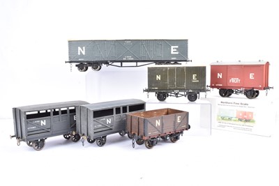 Lot 850 - Scratch/Kit built Gauge One LNER Goods Wagons and Northern Fine scale Example (6)