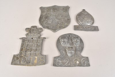 Lot 535 - A group of four Lead Fire Marks