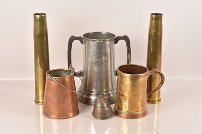 Lot 558 - A large twin handled presentation tankard