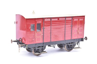 Lot 853 - Gauge One Brass Ventilated Van by WEP Models