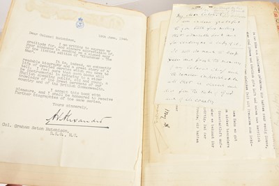 Lot 615 - A very impressive volume of Autographs and Letters compiled by Graham Seton Hutchinson