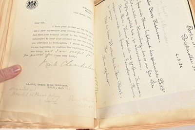 Lot 615 - A very impressive volume of Autographs and Letters compiled by Graham Seton Hutchinson