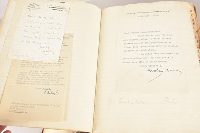 Lot 615 - A very impressive volume of Autographs and Letters compiled by Graham Seton Hutchinson