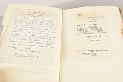 Lot 615 - A very impressive volume of Autographs and Letters compiled by Graham Seton Hutchinson