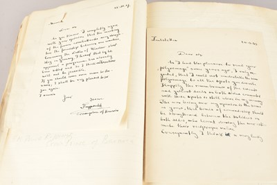 Lot 615 - A very impressive volume of Autographs and Letters compiled by Graham Seton Hutchinson