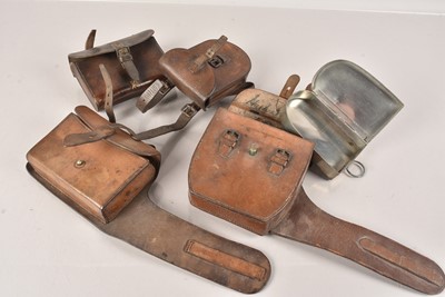 Lot 626 - A group of four War period Private Purchase Leather Holders