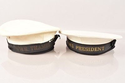 Lot 633 - A collection of Naval Caps