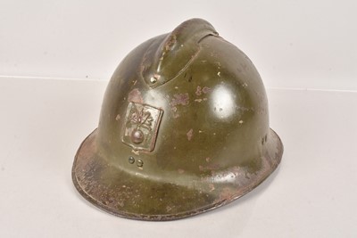 Lot 634 - A War Period French Adrian Helmet