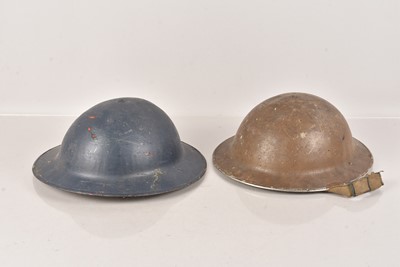 Lot 637 - Two War Period Brodie Helmets