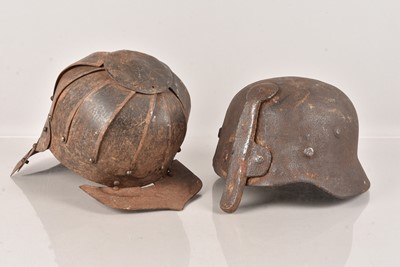 Lot 641 - A converted German M16 Stahlhelm Style helmet
