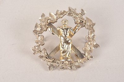 Lot 662 - A Royal Aberdeenshire Highlanders Militia Officer's silver cap badge